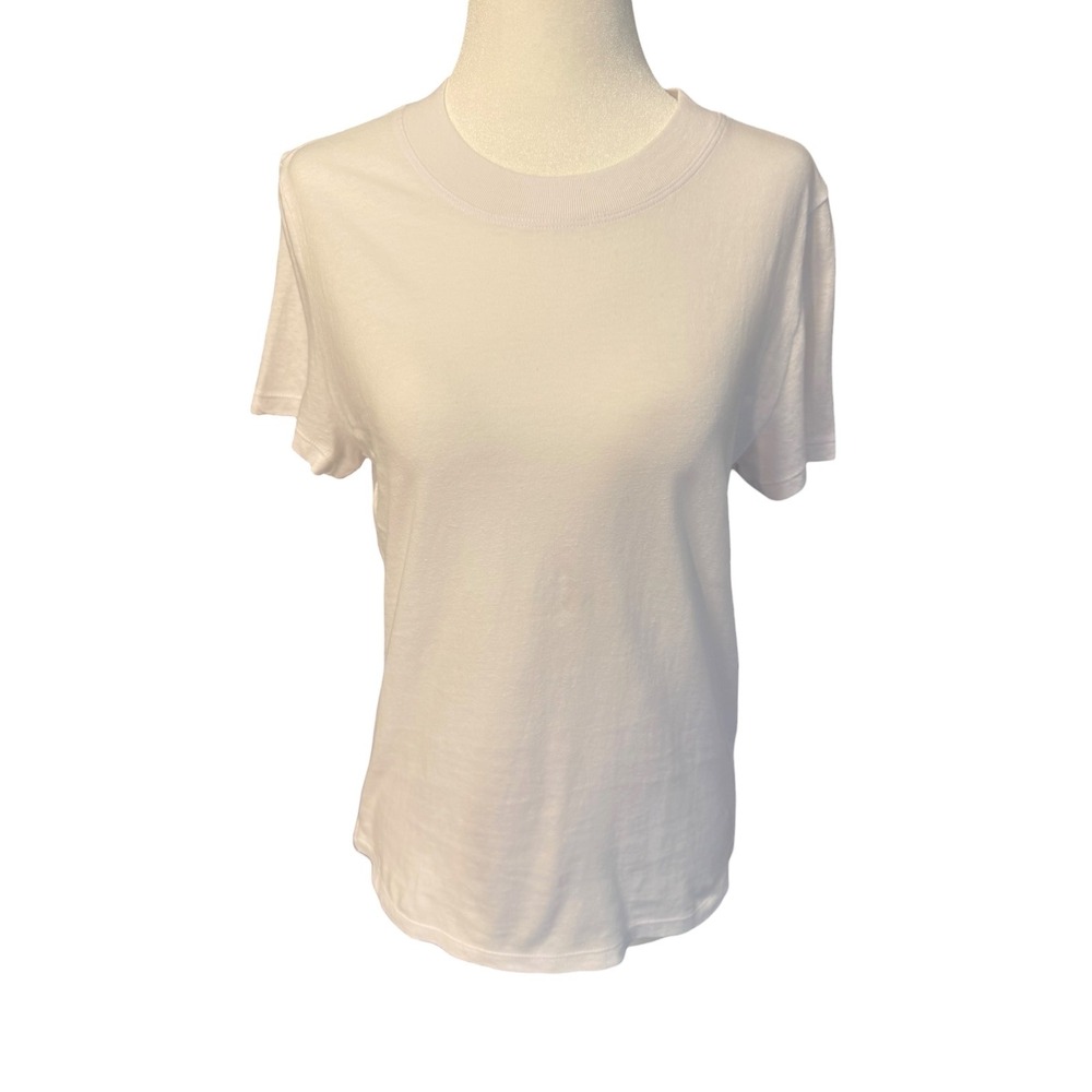 Madewell Premium Standard Relaxed Tee in Vintage Jersey White NV992 Small NEW